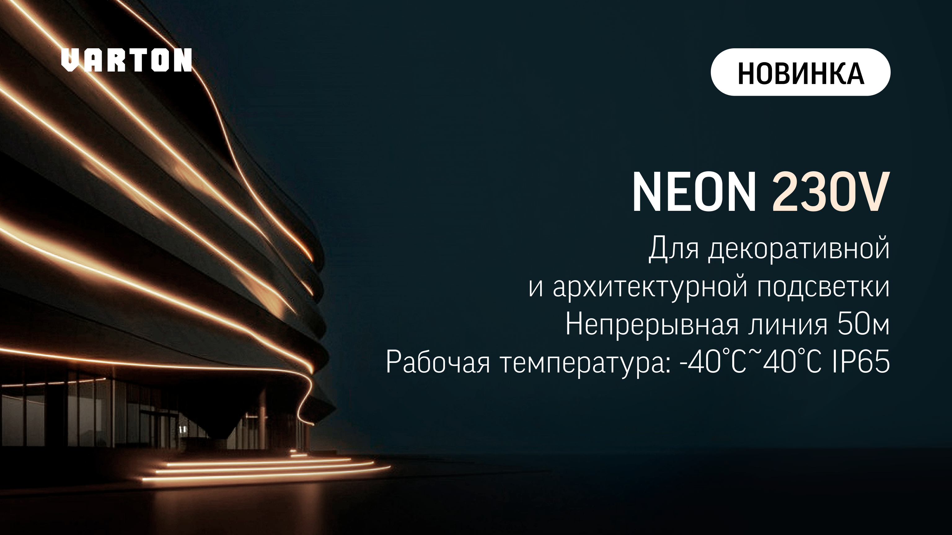 НОВИНКА I NEON 230V Вертикальная гибкая